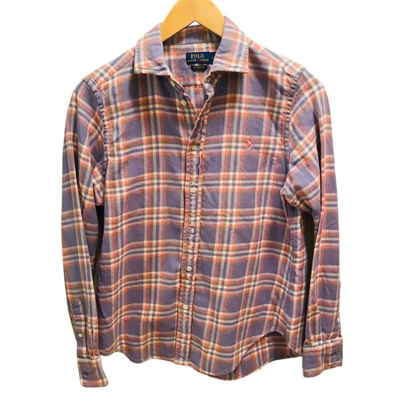 Polo Ralph Lauren Tops - POLO RALPH LAUREN Super Soft Flannel Orange Purple